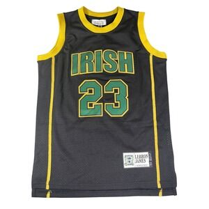 Authentic‎ Classics LeBron James St. Vincent Irish 23 HS Jersey Black Mens M NWT